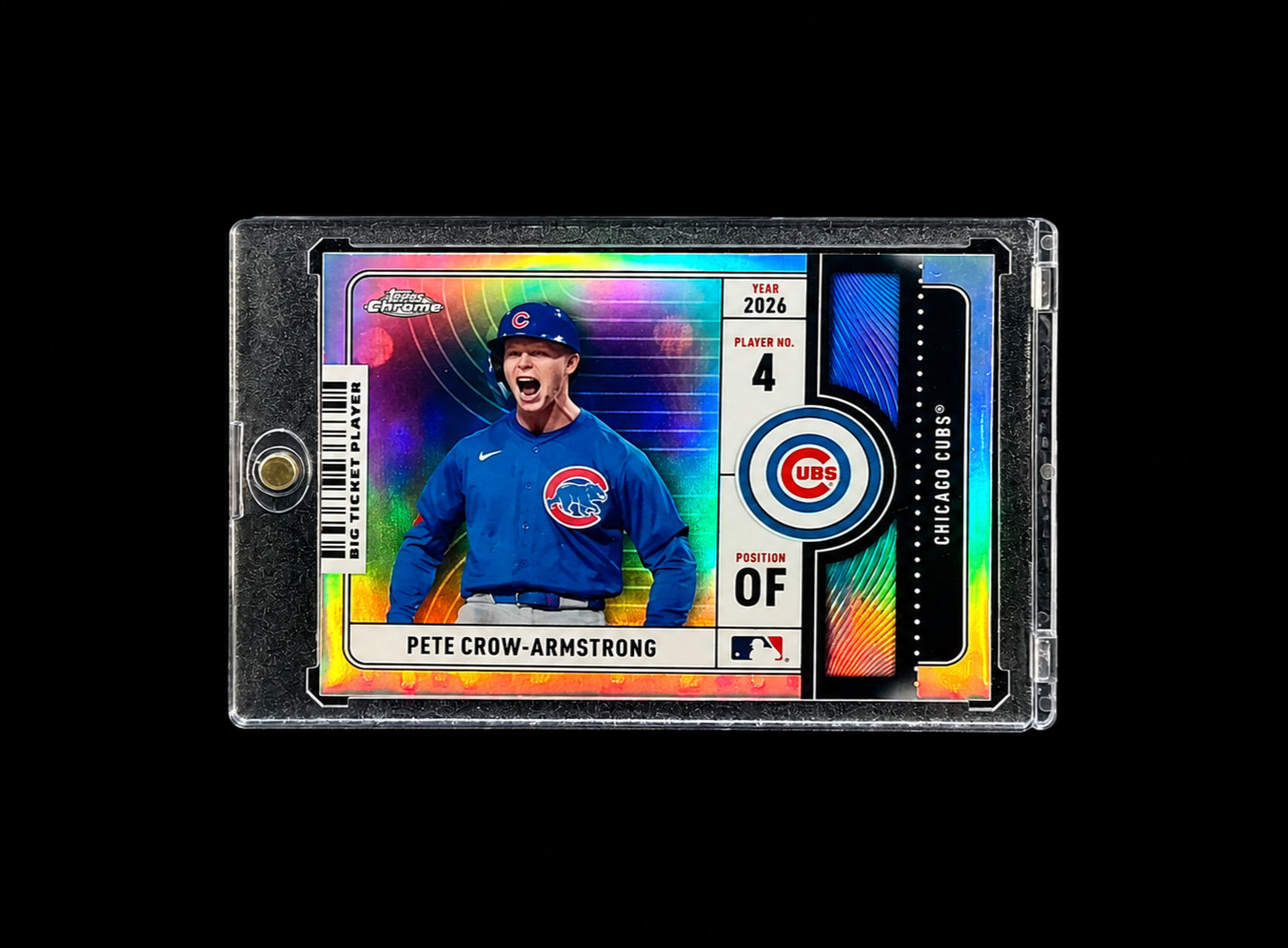 PETE CROW-ARMSTRONG SILVER REFRACTOR INVESTMENT TOPPS BIG TICKET CUBS CARD MVP PETE CROW-ARMSTRONG SILVER REFRACTOR INVESTMENT TOPPS BIG TICKET CUBS CARD MVP