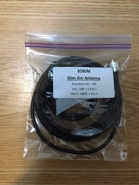 Slim Jim Antenna 2 Meter 70Cm VHF/UHF New Dual Band K5BJM Base or Portable Slim Jim Antenna 2 Meter 70Cm VHF/UHF New Dual Band K5BJM Base or Portable