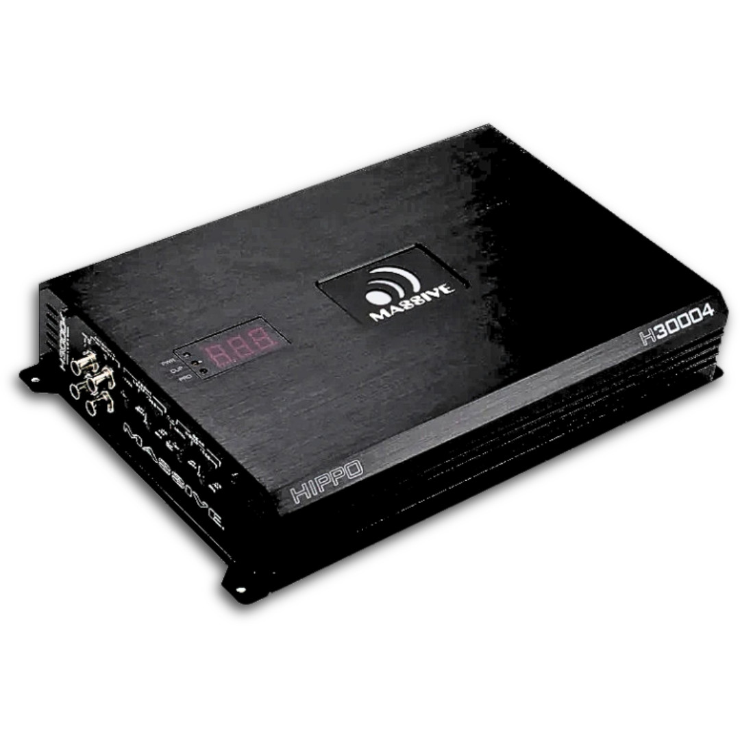 Massive Audio 4-Channel Amplifier - 4 x 500 Watts Rms @ 4-ohm H30004 Speaker Amp
