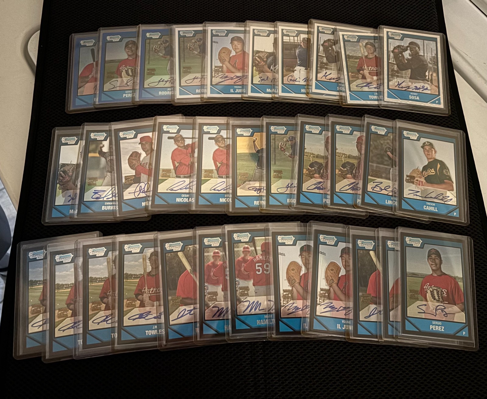 (33) 2007 Bowman Chrome MLB Rookies/Prospects Refractor/XFactors/All Autos