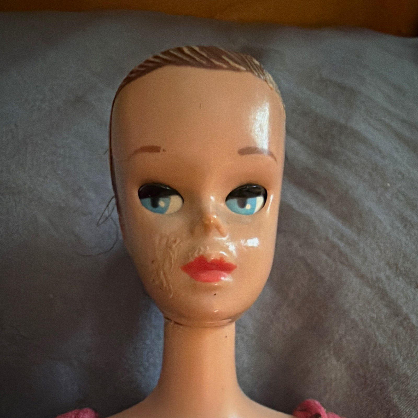 Mattel 1964 Miss Barbie Doll 11in original suit and open and close eyes . Mattel 1964 Miss Barbie Doll 11in original suit and open and close eyes .