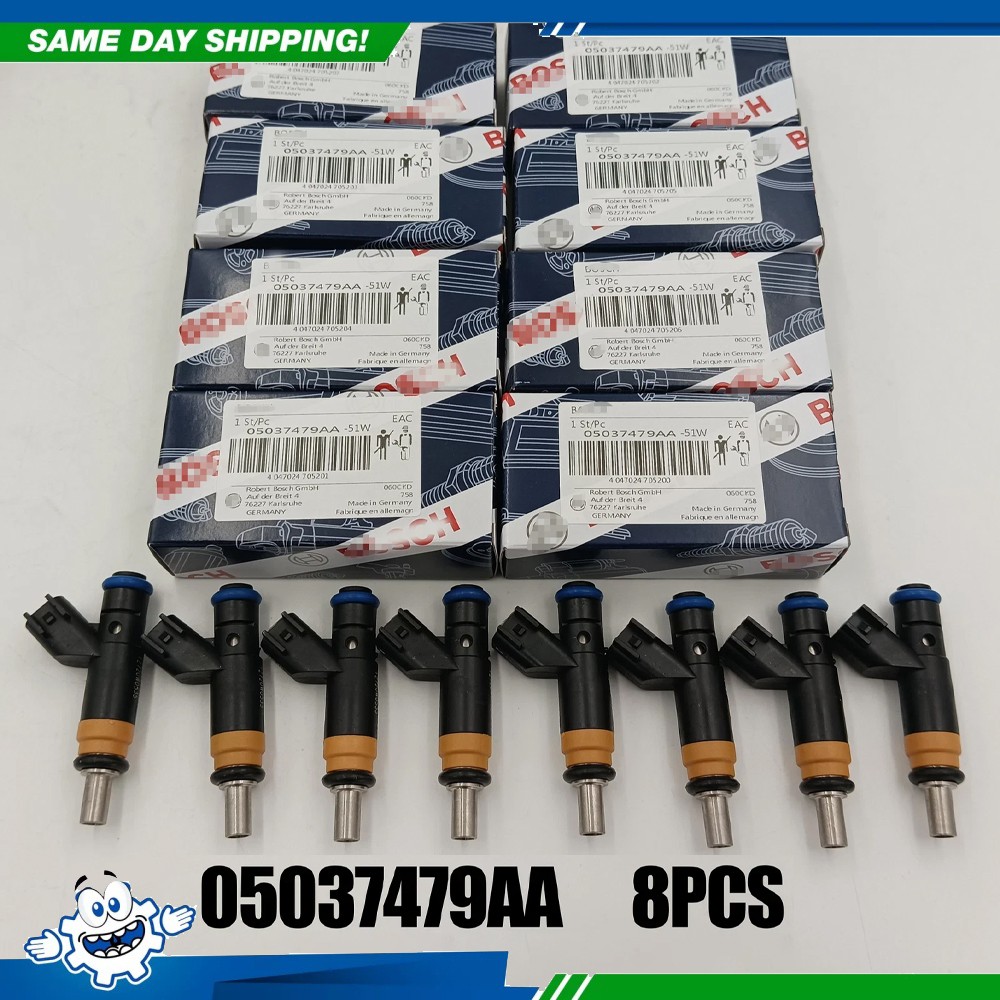 8X For BOSCH 05037479AA Fuel Injectors 11-17 RAM 1500 2500 3500 Dodge 5.7L V8