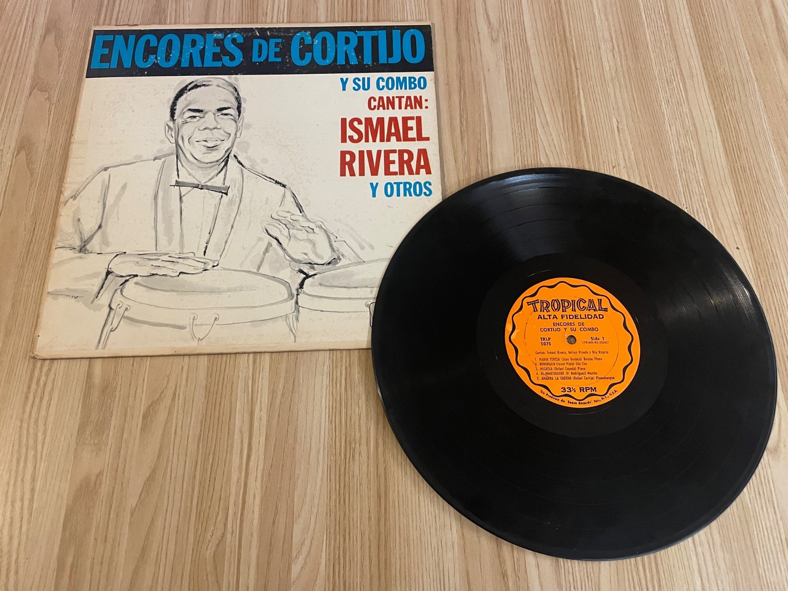 Encores De Cortijo w/Ismael Rivera Tropical TRLP 5075 Fully Tested VG+ 1956 Encores De Cortijo w/Ismael Rivera Tropical TRLP 5075 Fully Tested VG+ 1956