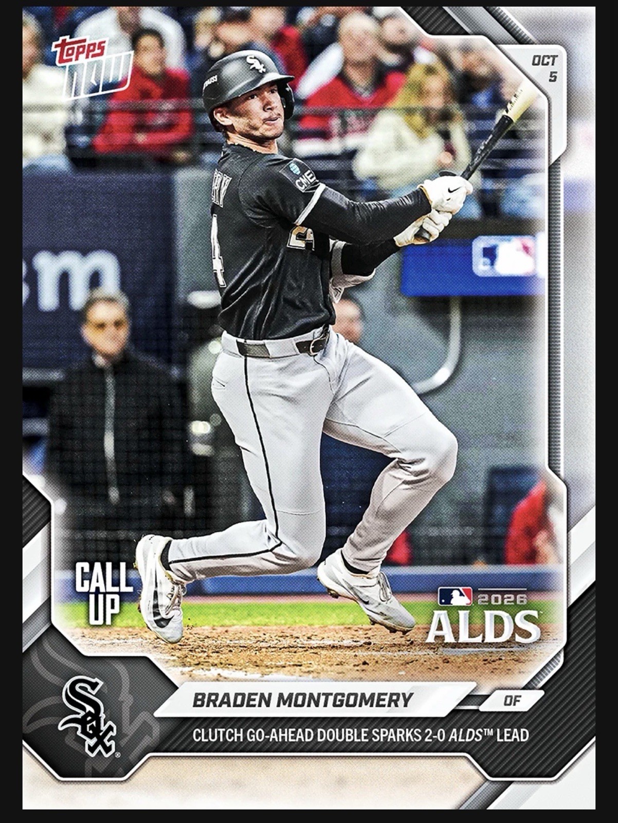 Braden Montgomery - 2026 MLB Topps NOW Card 762 Presale Chicago Whitesox ALDS