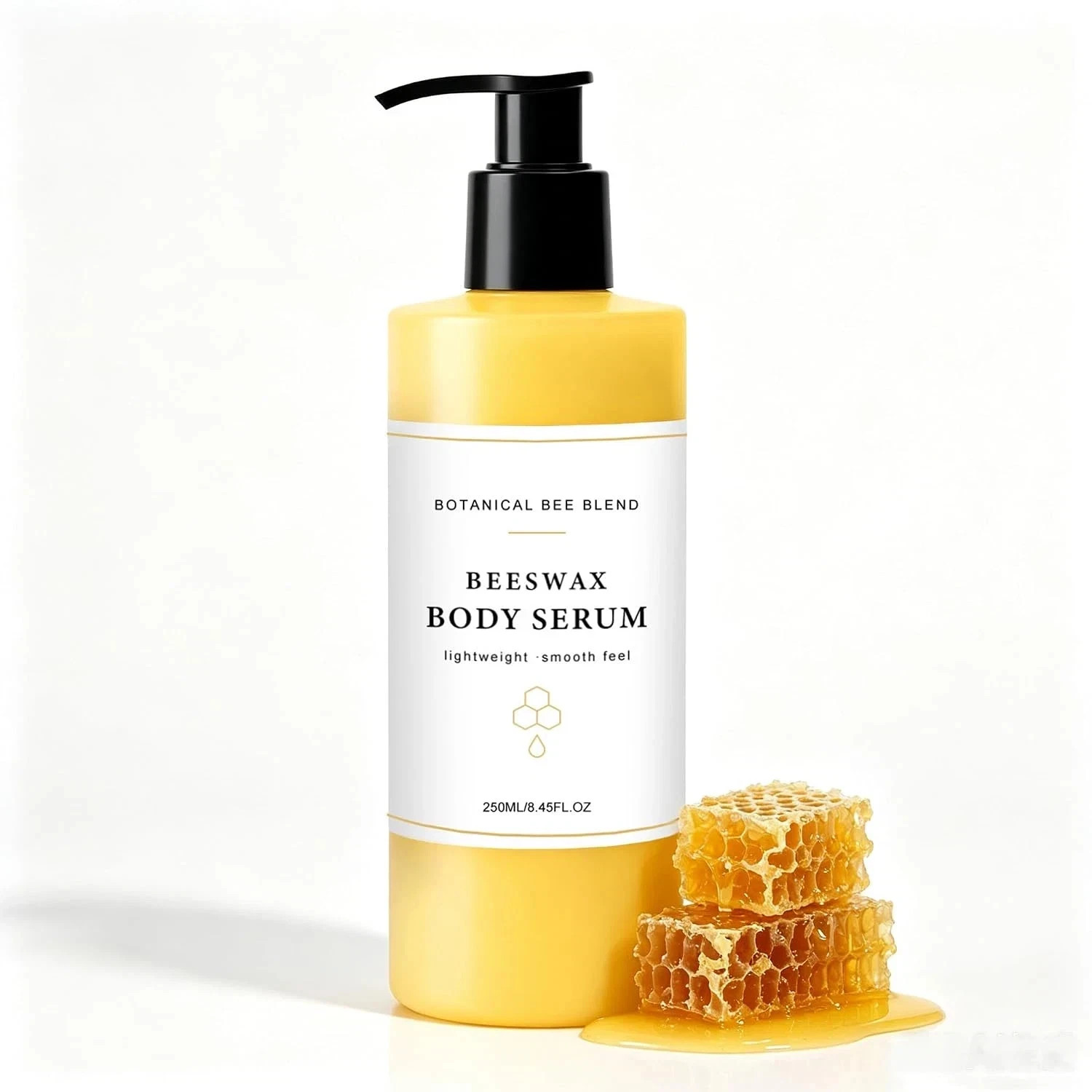 MUBSEOTH Beauty From Bees Body Serum,Beeswax Body Serum, Waterless Body Oil Mois