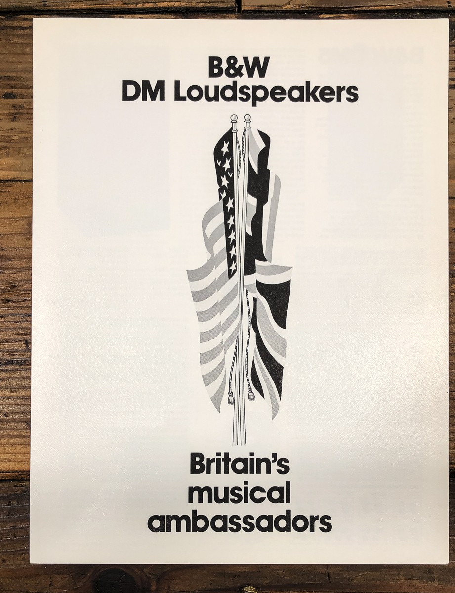 B&W  DM4 5 6 7 Speakers Dealer Brochure *Original*