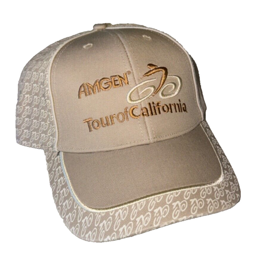 Amgen Tour of California Adjustable Hat Cap Tan Amgen Tour of California Adjustable Hat Cap Tan