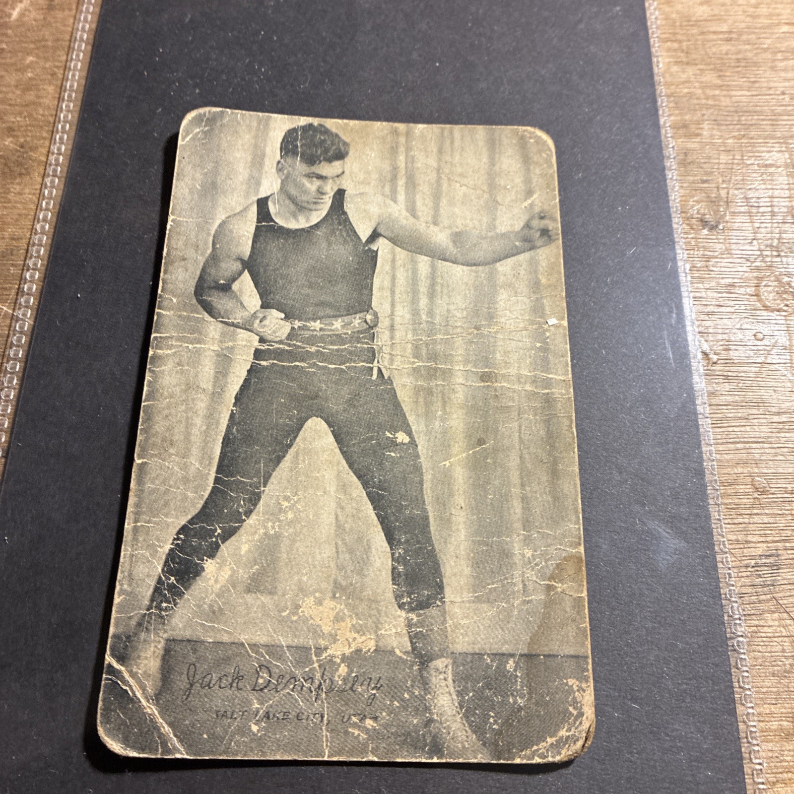 Vintage 1921 Jack Dempsey Boxing Post Card Rare Original Vintage 1921 Jack Dempsey Boxing Post Card Rare Original