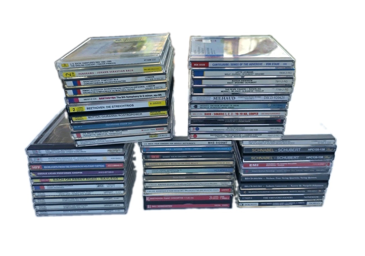 Lot of 50 Classical Music CDs - Deutsche Grammophon, EMI, RCA, London & More