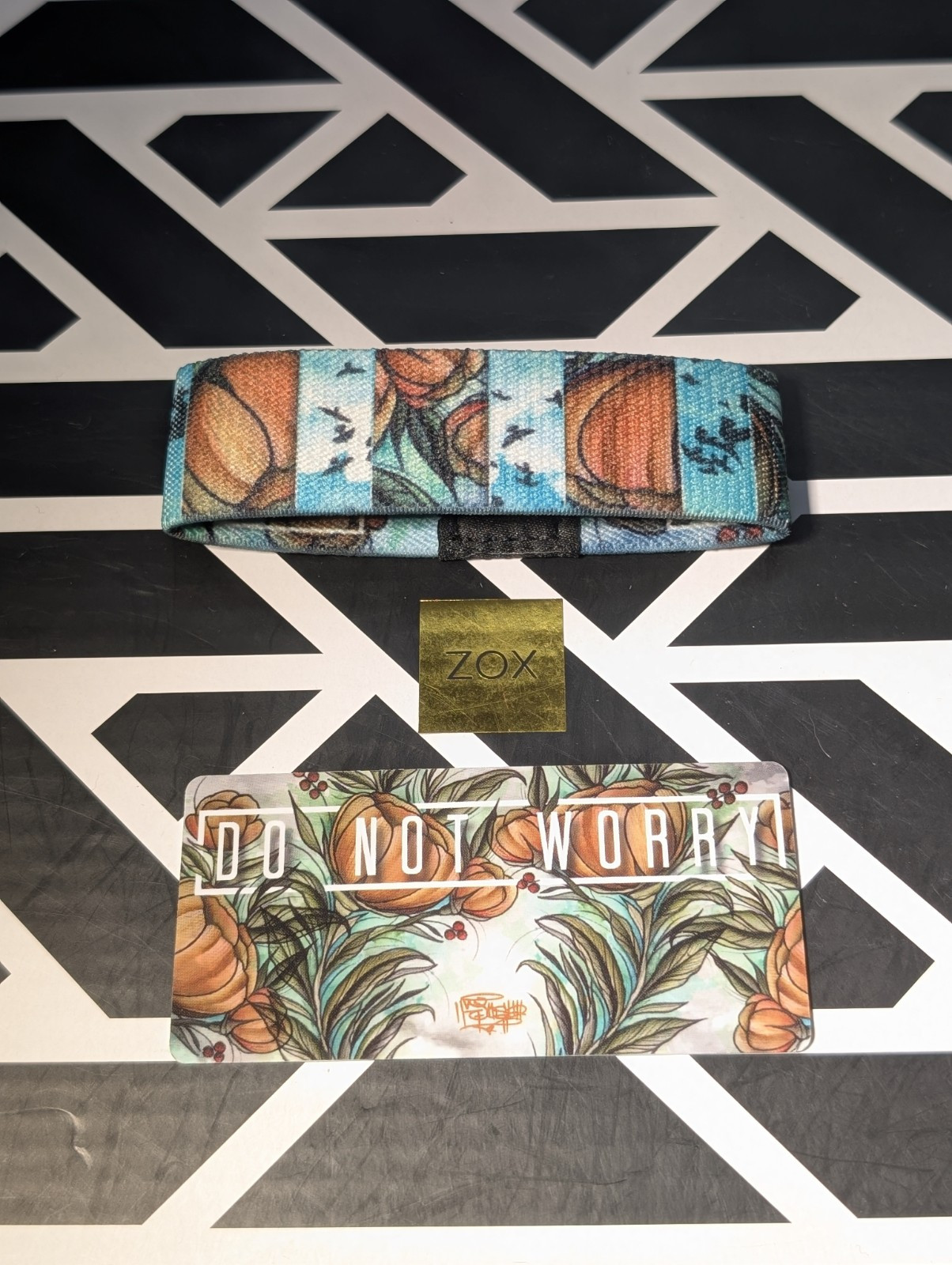 Zox Rare Gold Strap #11 Do Not Worry ~ NEW ~ Med ~ Wristband ~ Collector\'s Card