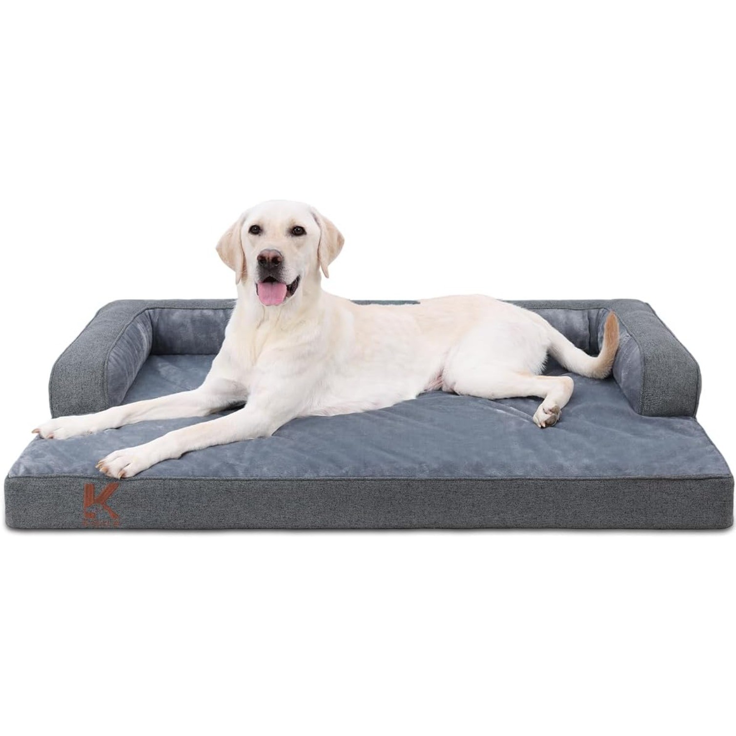 Large Indoor Dog Bed, Removable & Washable Dog Cushion, Waterproof with Non-Slip