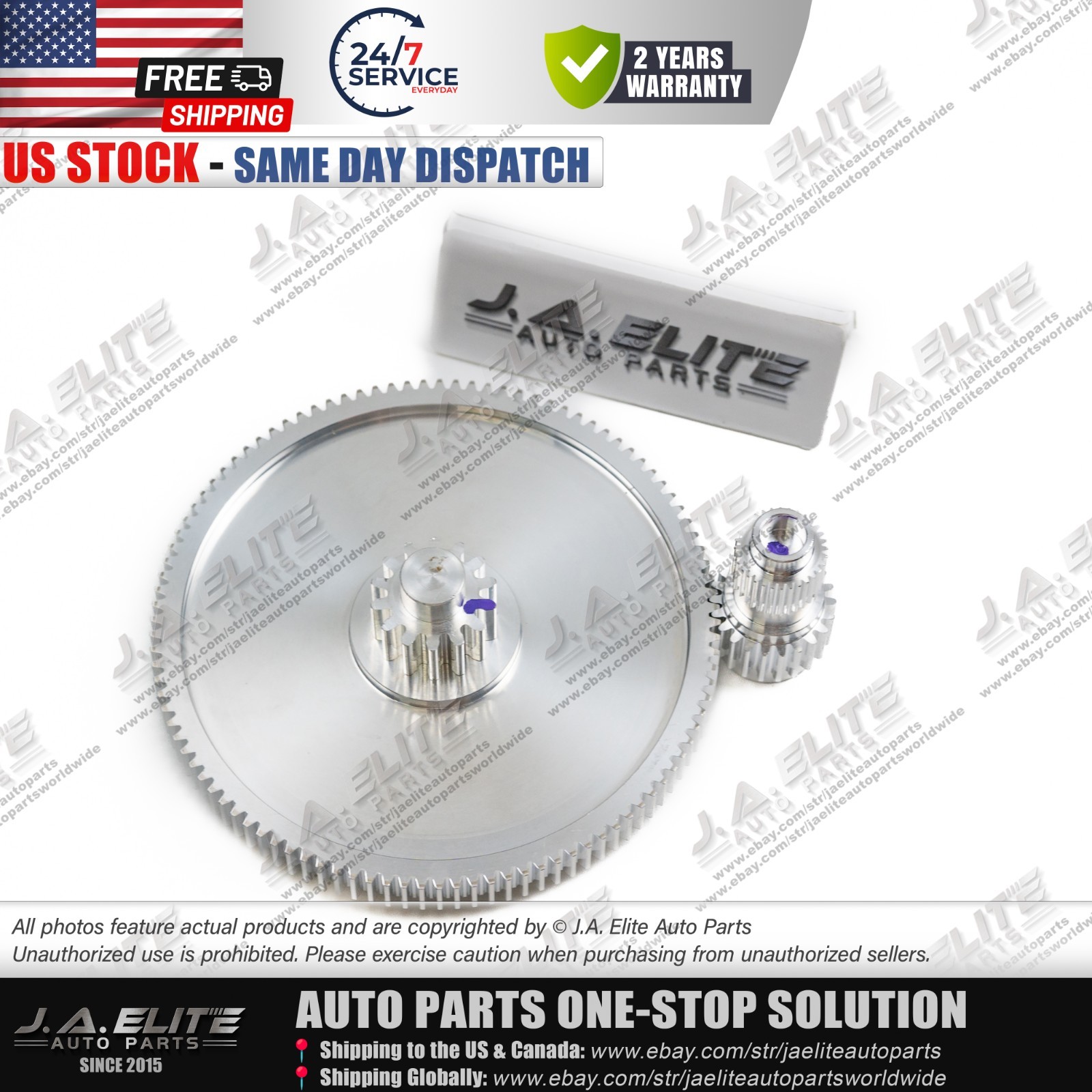 Electric trunk adjustment motor gear (Non plastic ) for Bentley GT Flying Spur