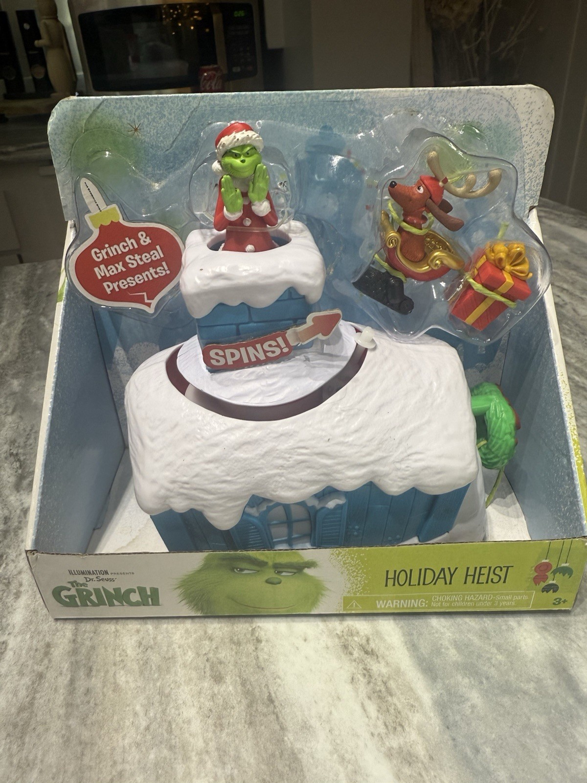 The Grinch Max Dog Santa Christmas Holiday Heist Playset Toy Chimney Rare NIB The Grinch Max Dog Santa Christmas Holiday Heist Playset Toy Chimney Rare NIB