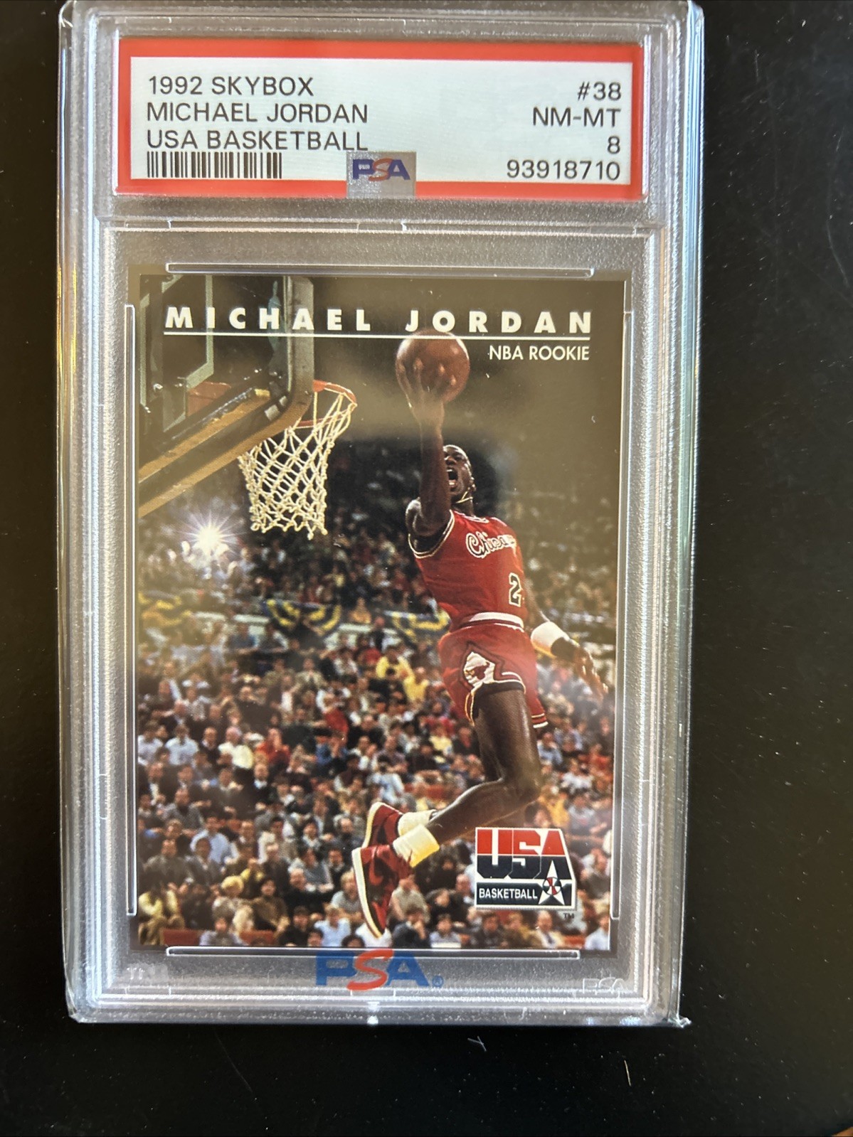 1992 Skybox USA - Michael Jordan #38 PSA 8