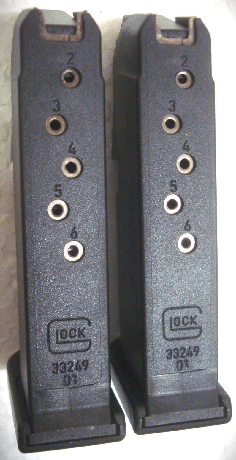2 PACK Glock 42 Factory NEW Pistol Magazine Metal Lined G42 .380 6 Round MF42006