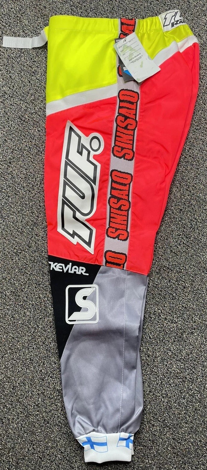 Vintage Tuf Racing Sinisalo Motocross Pants 32s New W/ Tags Vintage Tuf Racing Sinisalo Motocross Pants 32s New W/ Tags