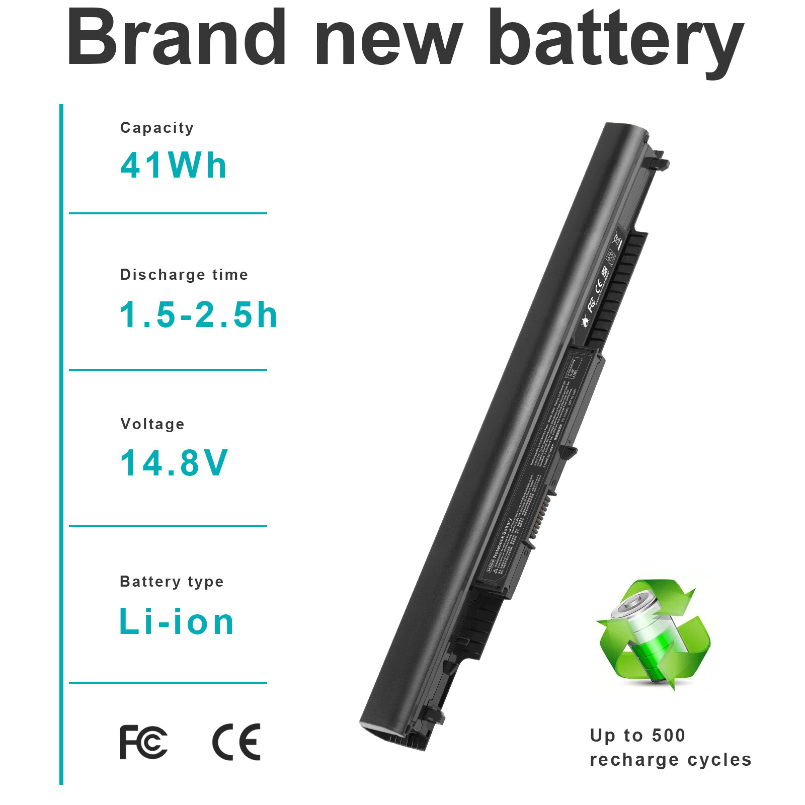 🧡LOT 1-50x HS04 HS03 Battery For HP 807956-001 807957-001 807612-421 HSTNN-LB6U