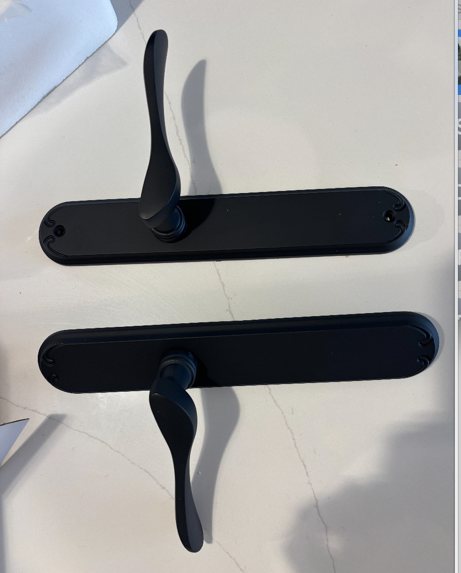 Pella 14E7MB00 Inactive Handle Hardware Assembly LH Left Hand Black Patio Door