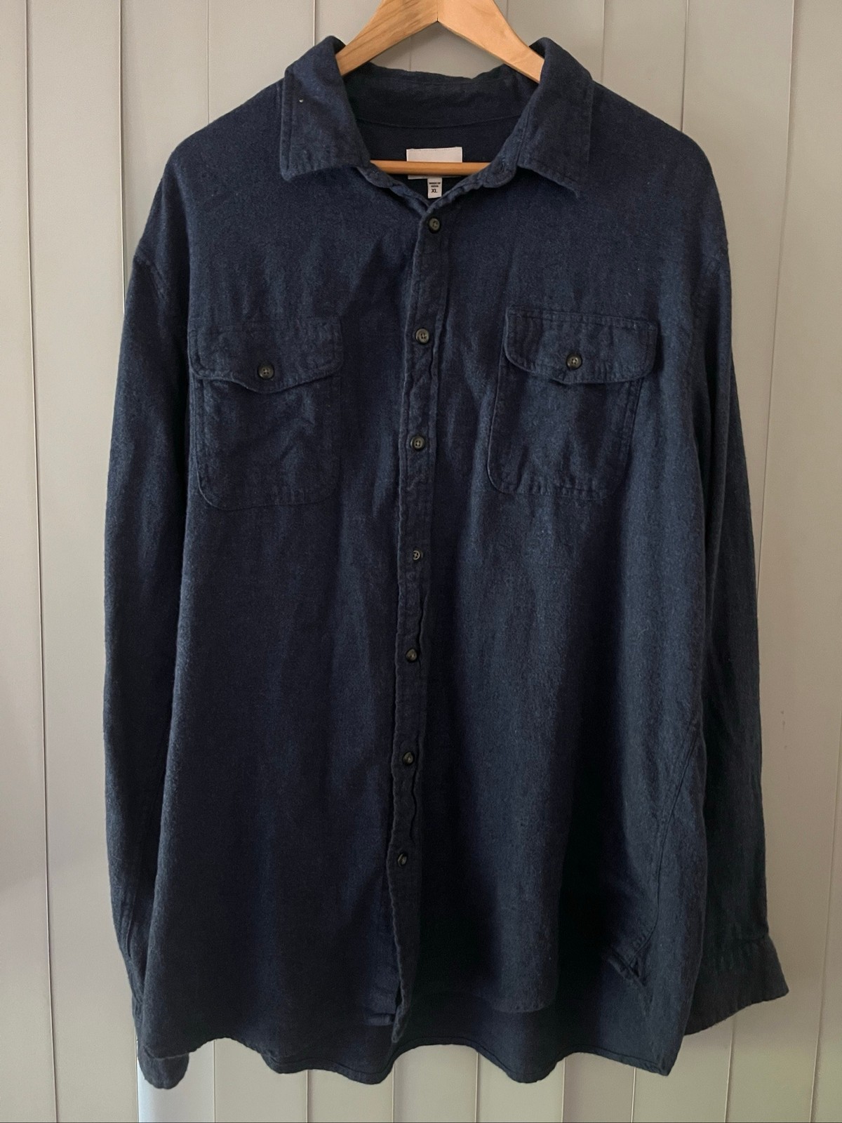 Sonoma Men’s Navy Blue Button-Up Flannel Shirt – XL Sonoma Men’s Navy Blue Button-Up Flannel Shirt – XL