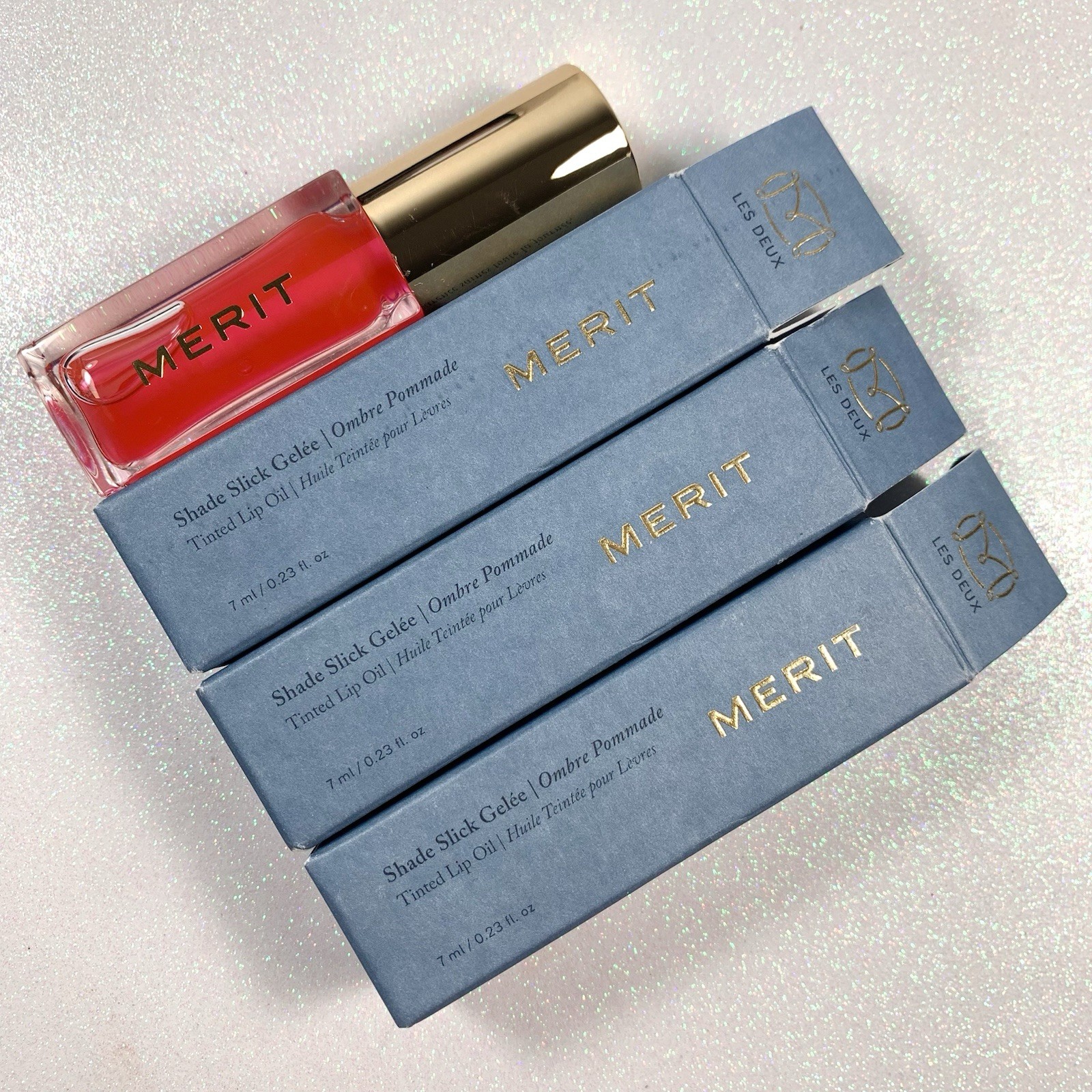 Merit Lip Oil LES DEUX BNIB BUNDLE OF 3 Merit Lip Oil LES DEUX BNIB BUNDLE OF 3