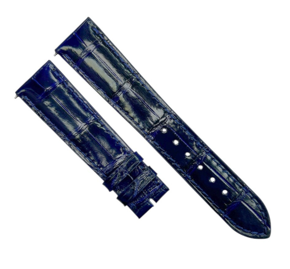 Genuine Patek Philippe Blue Alligator Leather Band 19mm x 14mm