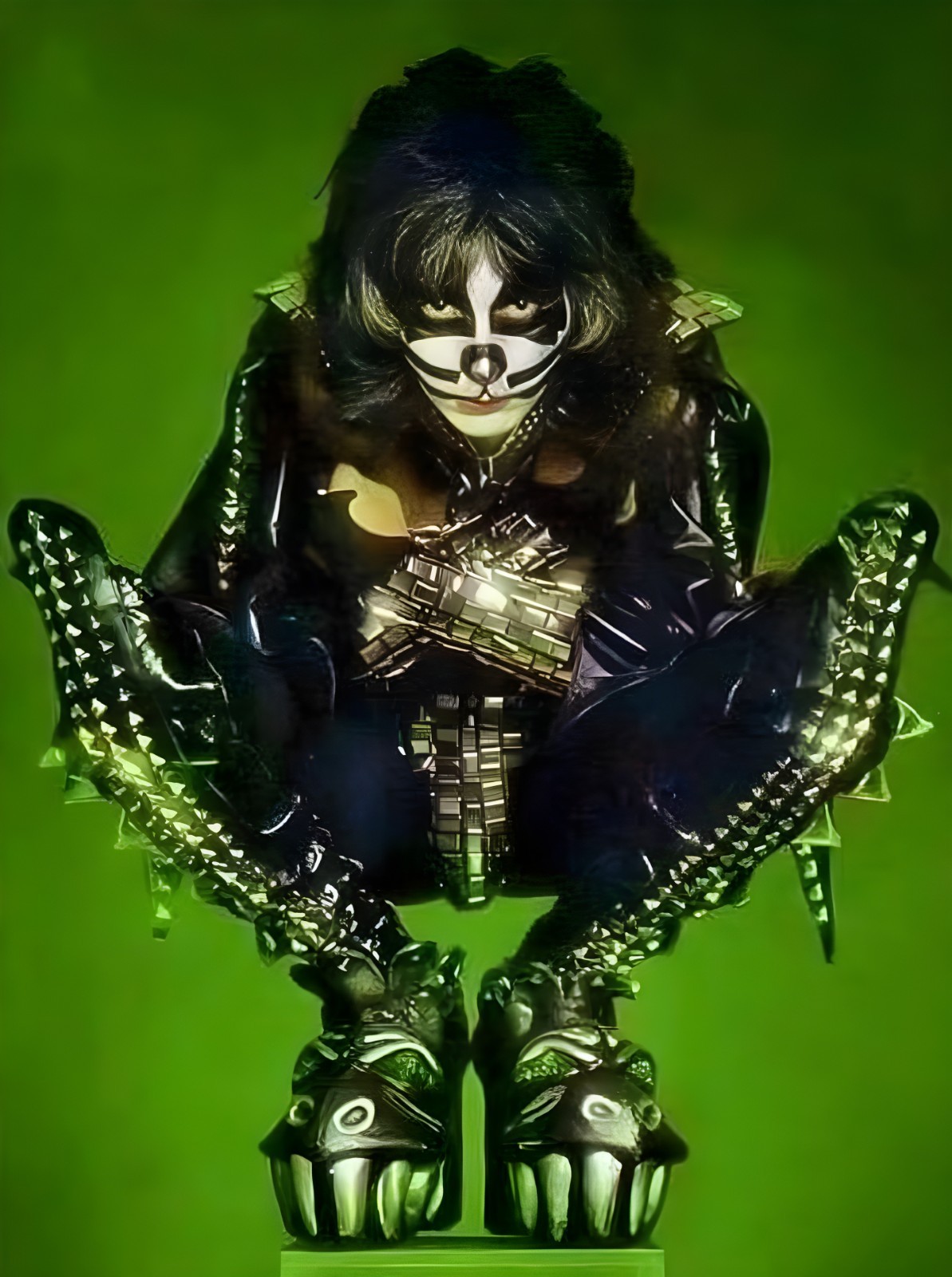 11x14 Kiss Peter Criss Poster Explosive Green Photography 11x14 Kiss Peter Criss Poster Explosive Green Photography