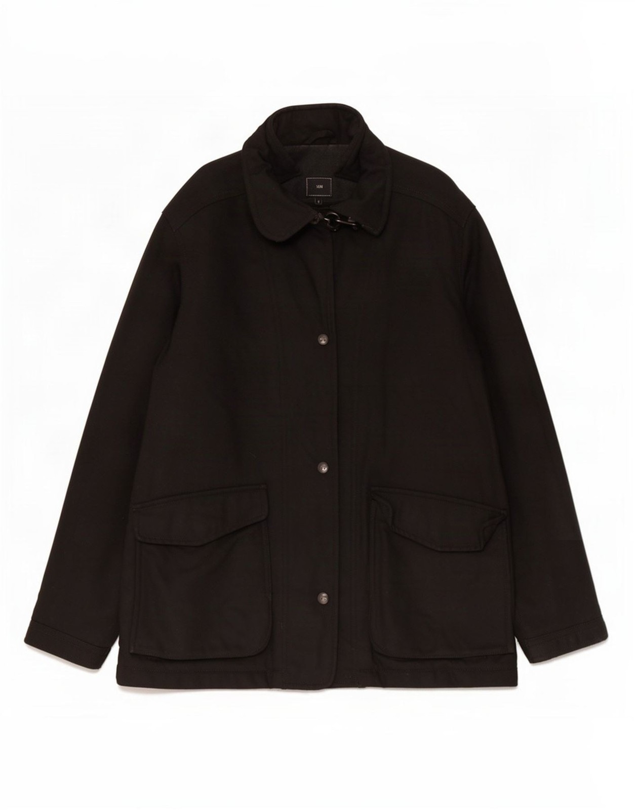 Fay Womens Overcoat UK 16 Large Black DJ10