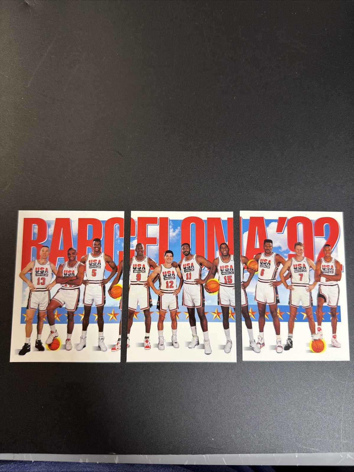 1992 Skybox Barcelona \'92 Dream Team 3 card set Michael Jordan 1992 Skybox Barcelona \'92 Dream Team 3 card set Michael Jordan