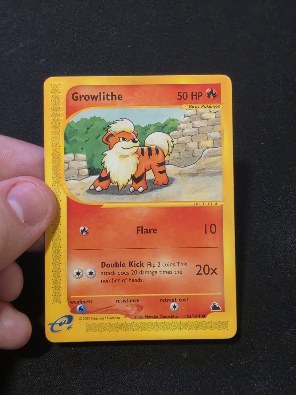 Growlithe 062/144 Skyridge Pokemon MP Growlithe 062/144 Skyridge Pokemon MP