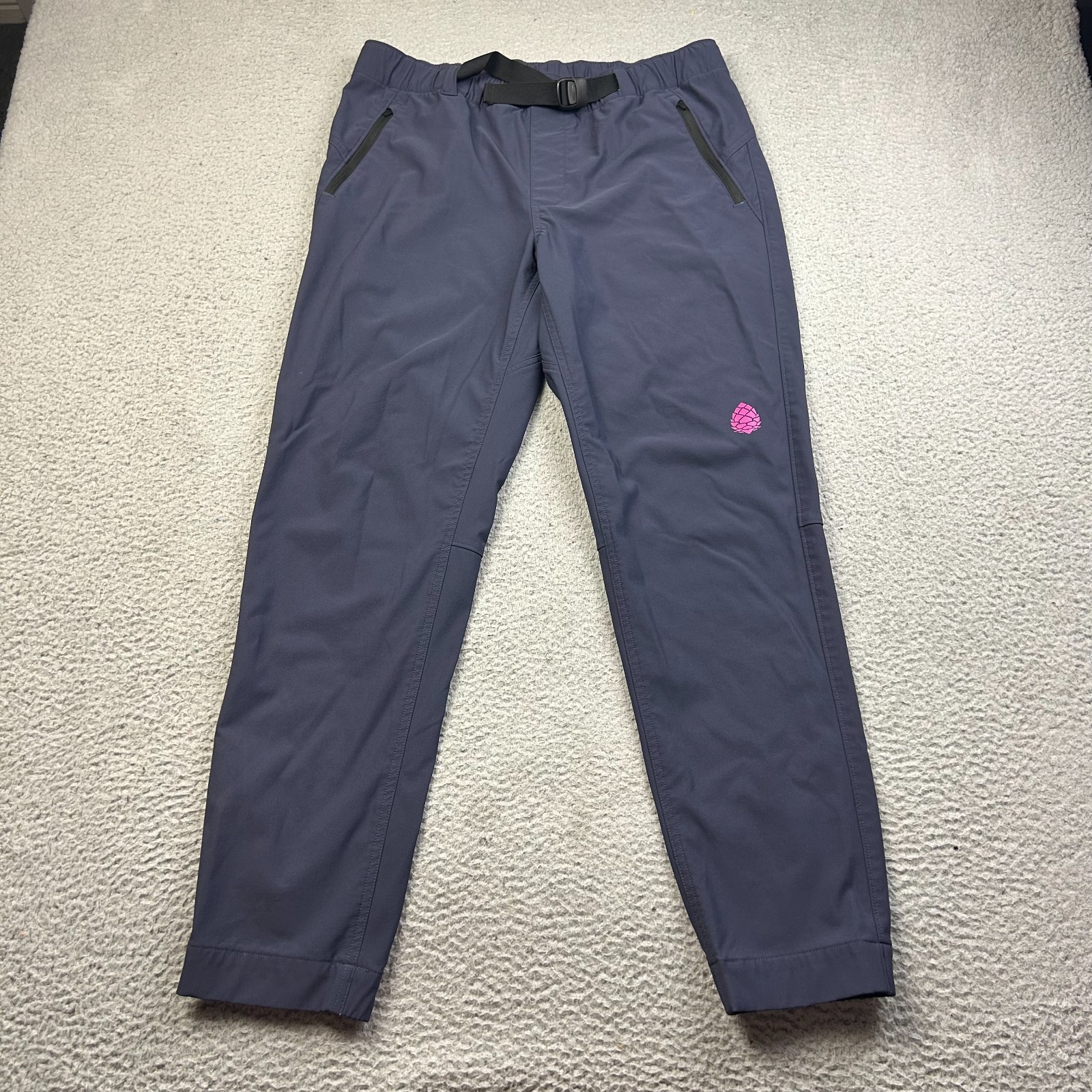 Stio Pinedale Pants Mens Blue Softshell Integrated Belt Hiking Outdoor Medium Stio Pinedale Pants Mens Blue Softshell Integrated Belt Hiking Outdoor Medium