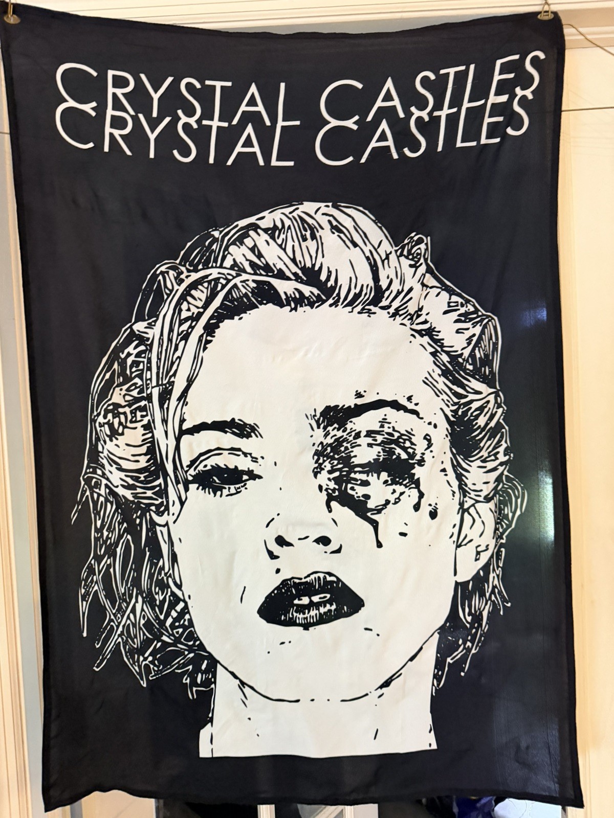 Official Crystal Castles “Madonna” Wall Flag Tapestry 41 x 28 Vintage Retro Official Crystal Castles “Madonna” Wall Flag Tapestry 41 x 28 Vintage Retro