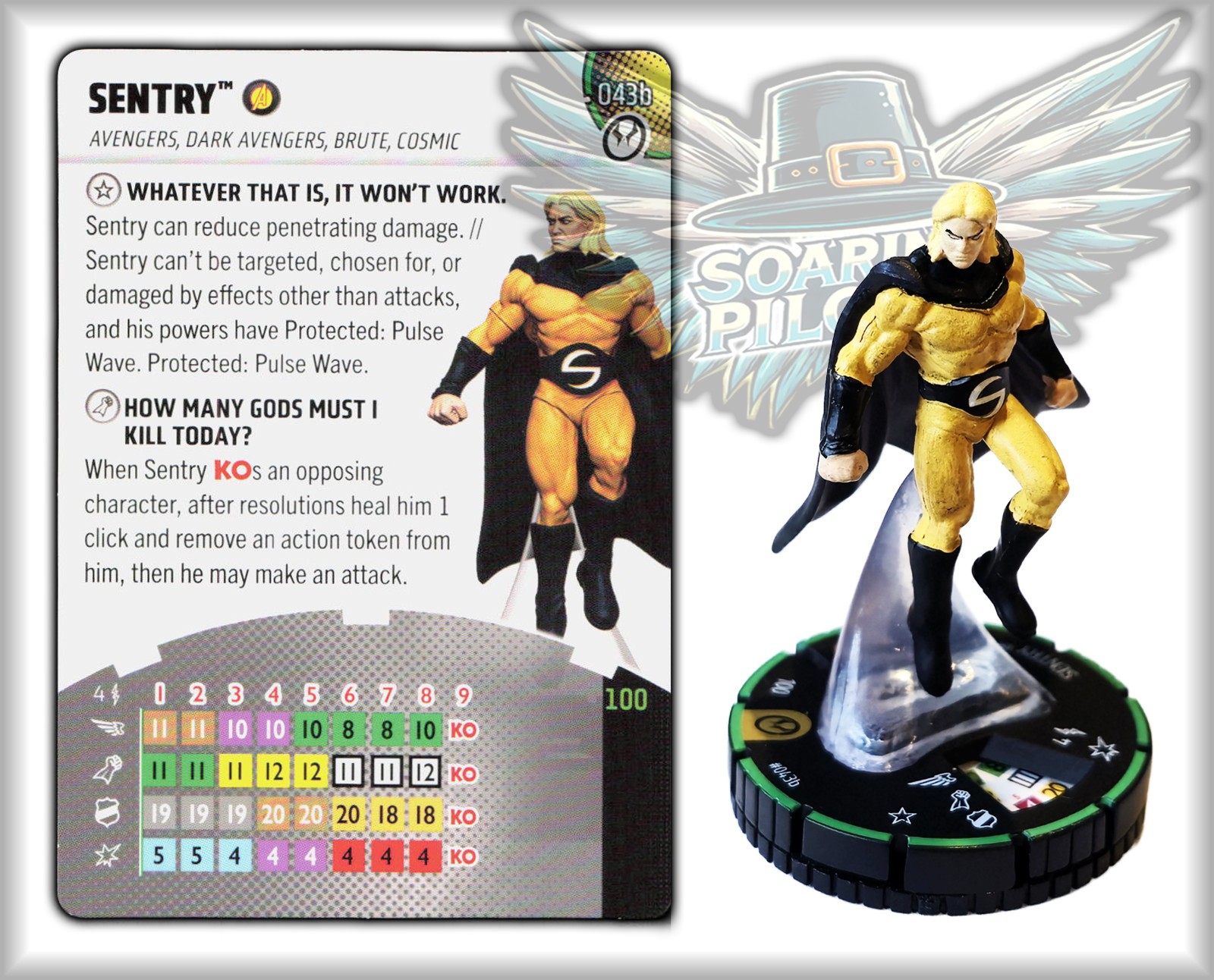 Marvel Heroclix SENTRY - 043b - PRIME Thunderbolts Set SHIPS 9/14