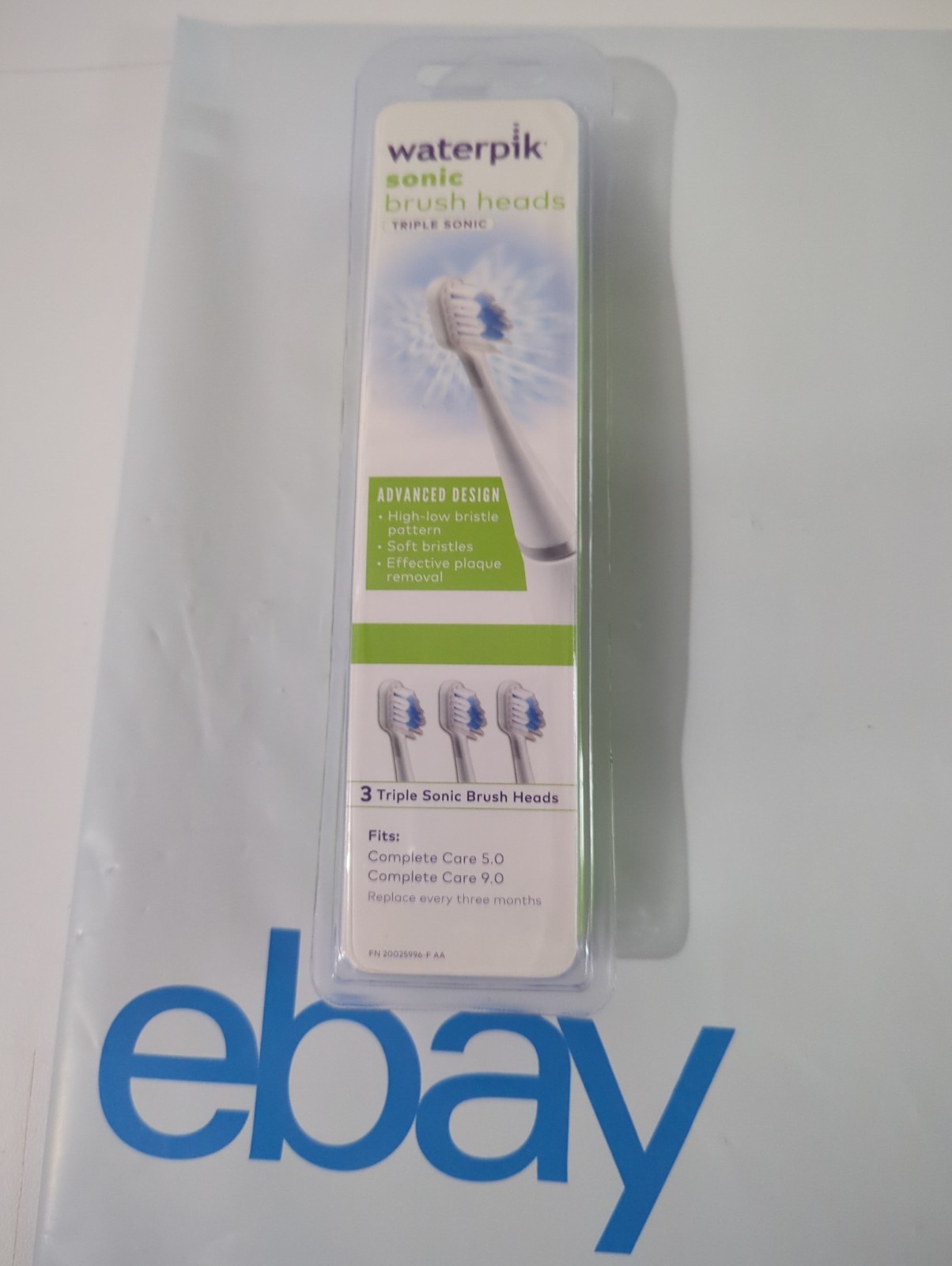 Waterpik 3 Triple Sonic Tooth Brush Replacement Heads ~ New