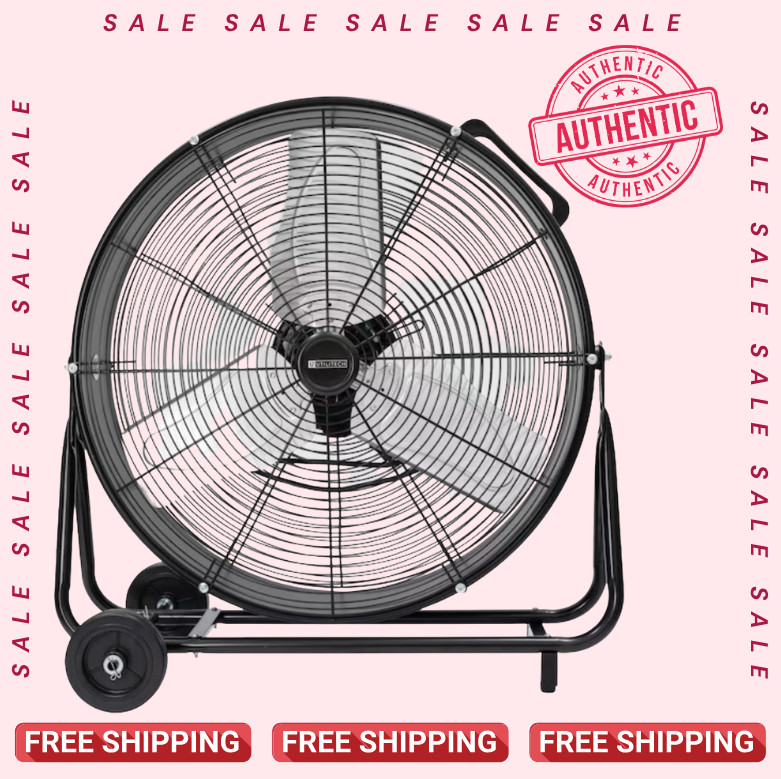 [SALE] Utilitech 24-in High Velocity Indoor Industrial Fan, in Black