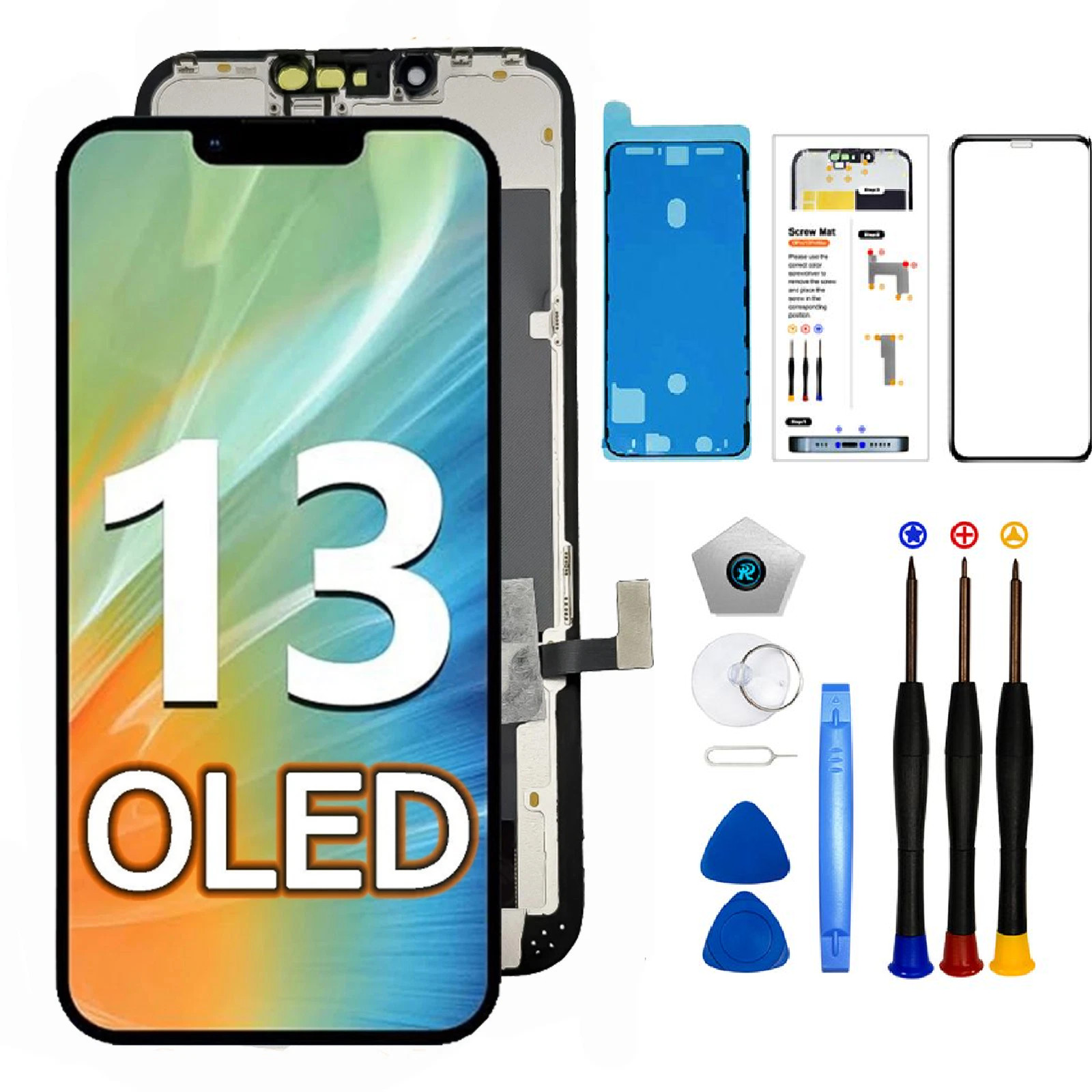 OLED For iPhone 13 Screen Replacement FHD Display Touch Digitizer Repair Kit OLED For iPhone 13 Screen Replacement FHD Display Touch Digitizer Repair Kit