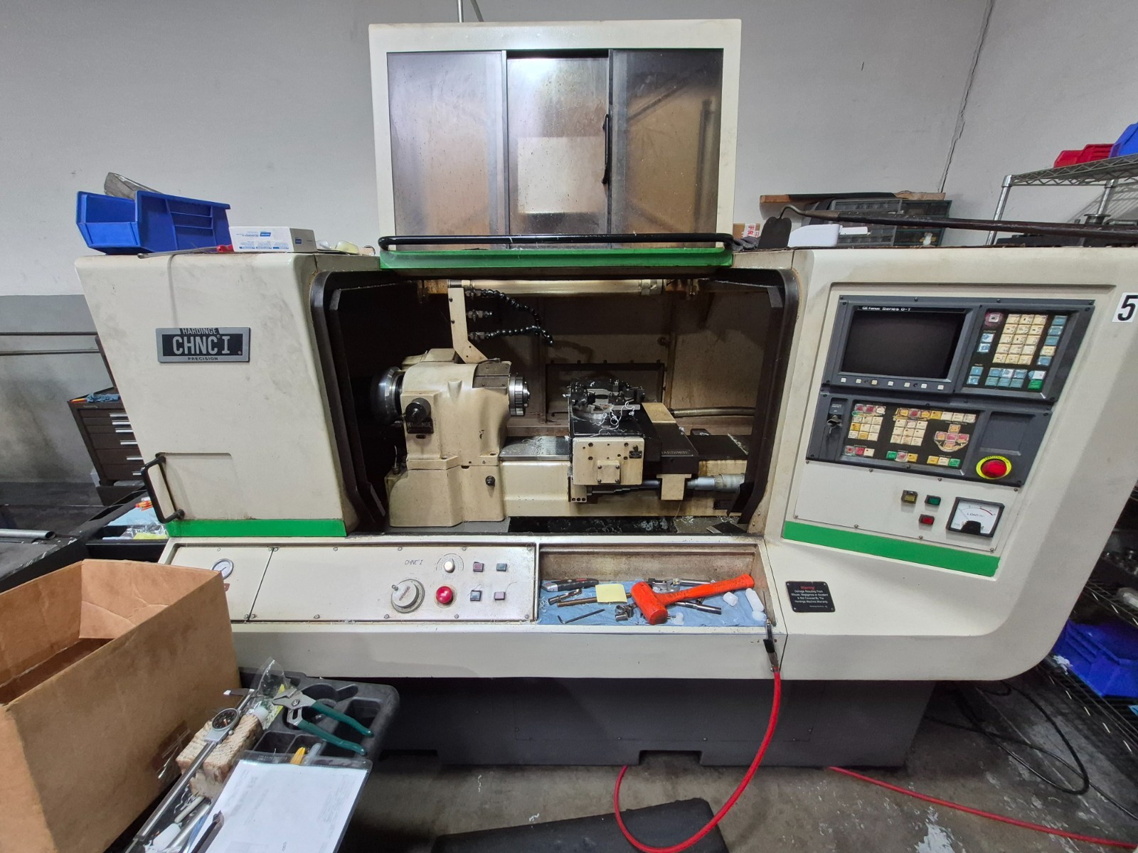 Used Hardinge CHNC1 CNC Lathe Turning Center Screw Machine