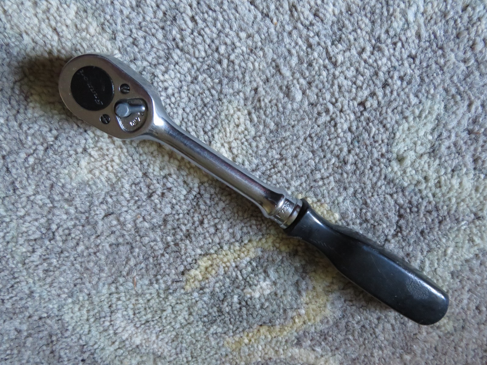 Vintage Snap On Tools F726 Black Hard Handle 3/8\ Vintage Snap On Tools F726 Black Hard Handle 3/8\