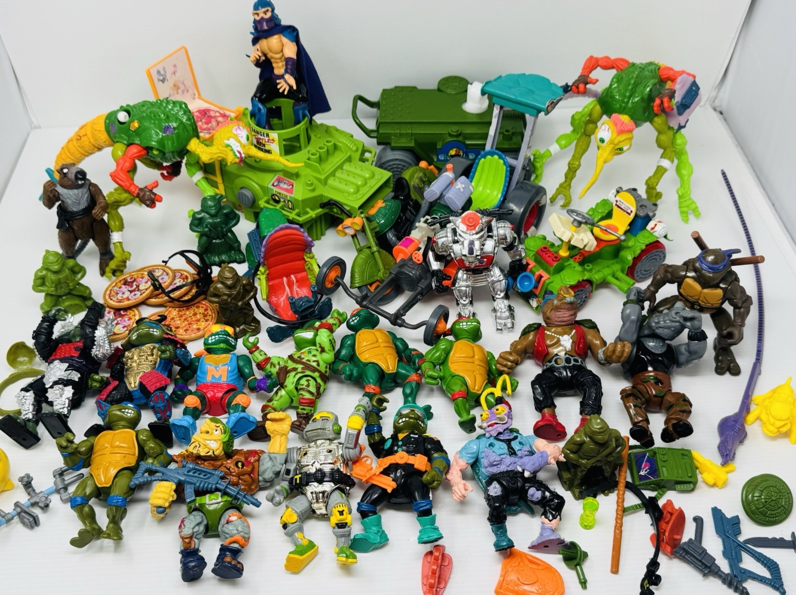 Vtg Teenage Mutant Ninja Turtles TMNT 90s Mixed Lot Figures Vehicles Accessories Vtg Teenage Mutant Ninja Turtles TMNT 90s Mixed Lot Figures Vehicles Accessories