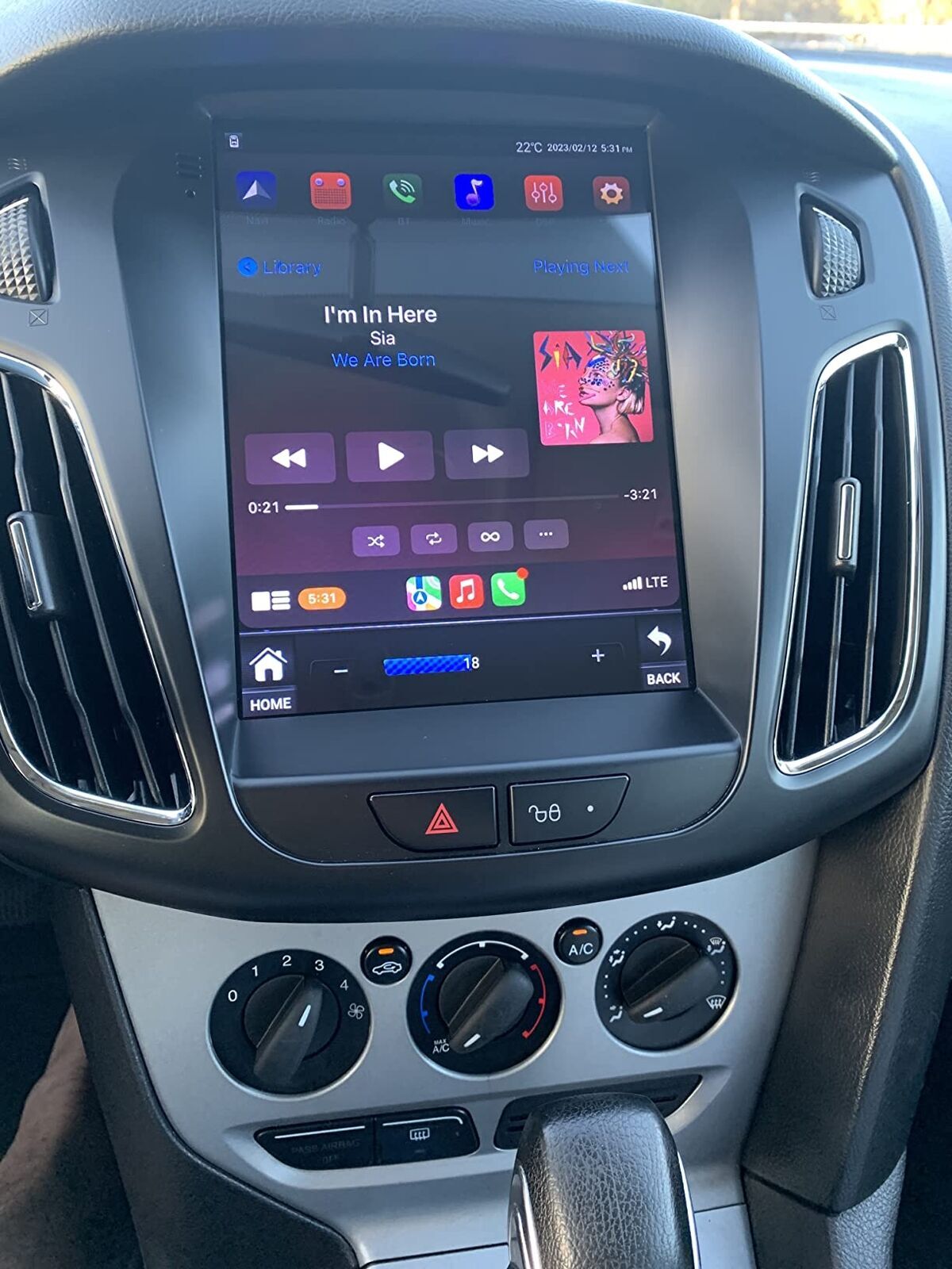 For 2012-2018 Ford Focus Android 15 Apple Carplay Car Radio Stereo Tesla Screen