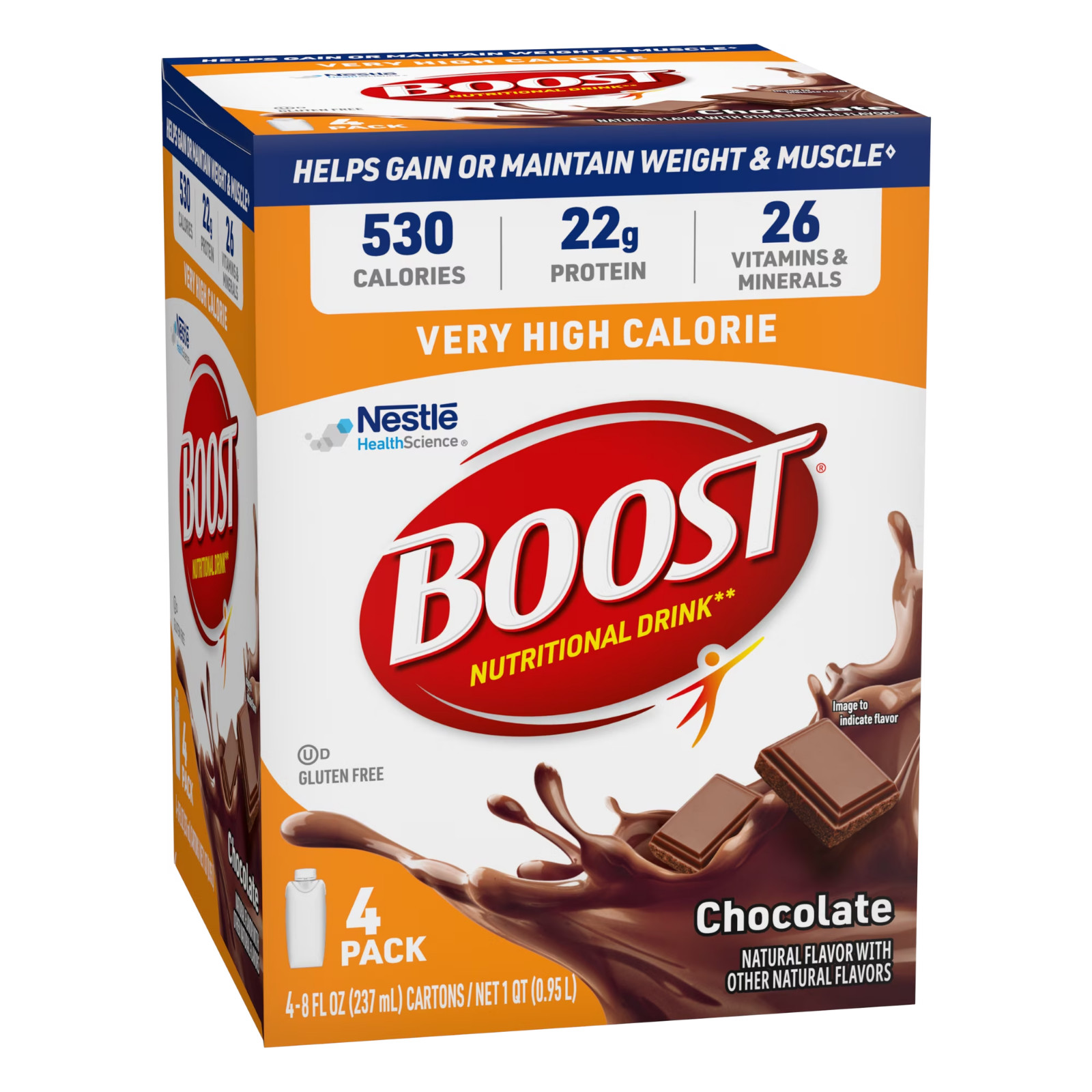 Boost Very High Calorie Chocolate Nutritional Drink 4 Pack Boost Very High Calorie Chocolate Nutritional Drink 4 Pack