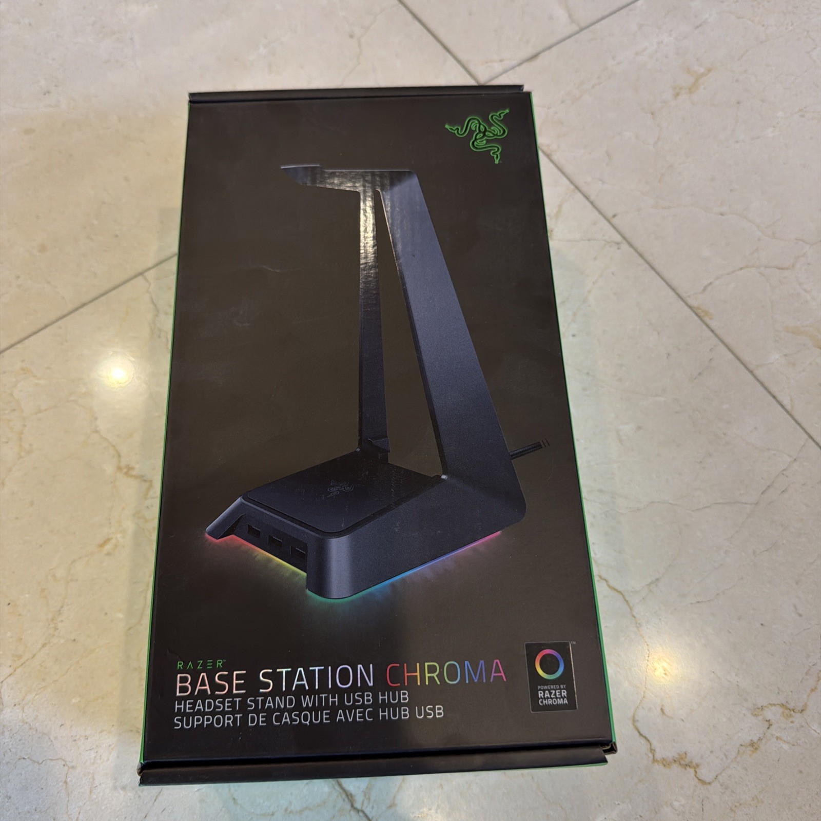 Razer Base Station Chroma Headset Stand with USB Hub RGB - Brand New Sealed