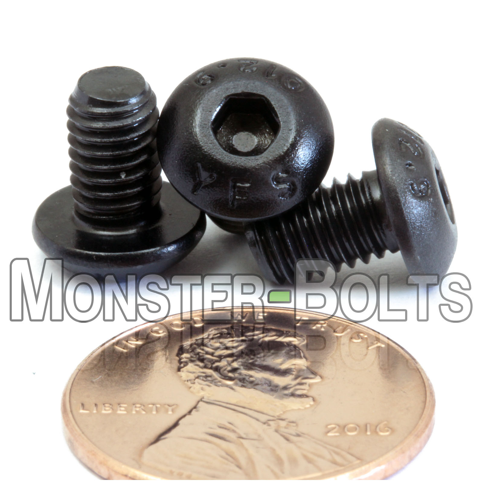 M5 Button Head Socket Cap Screws, 12.9 Steel w/ Black Ox ISO 7380, 0.80 Coarse