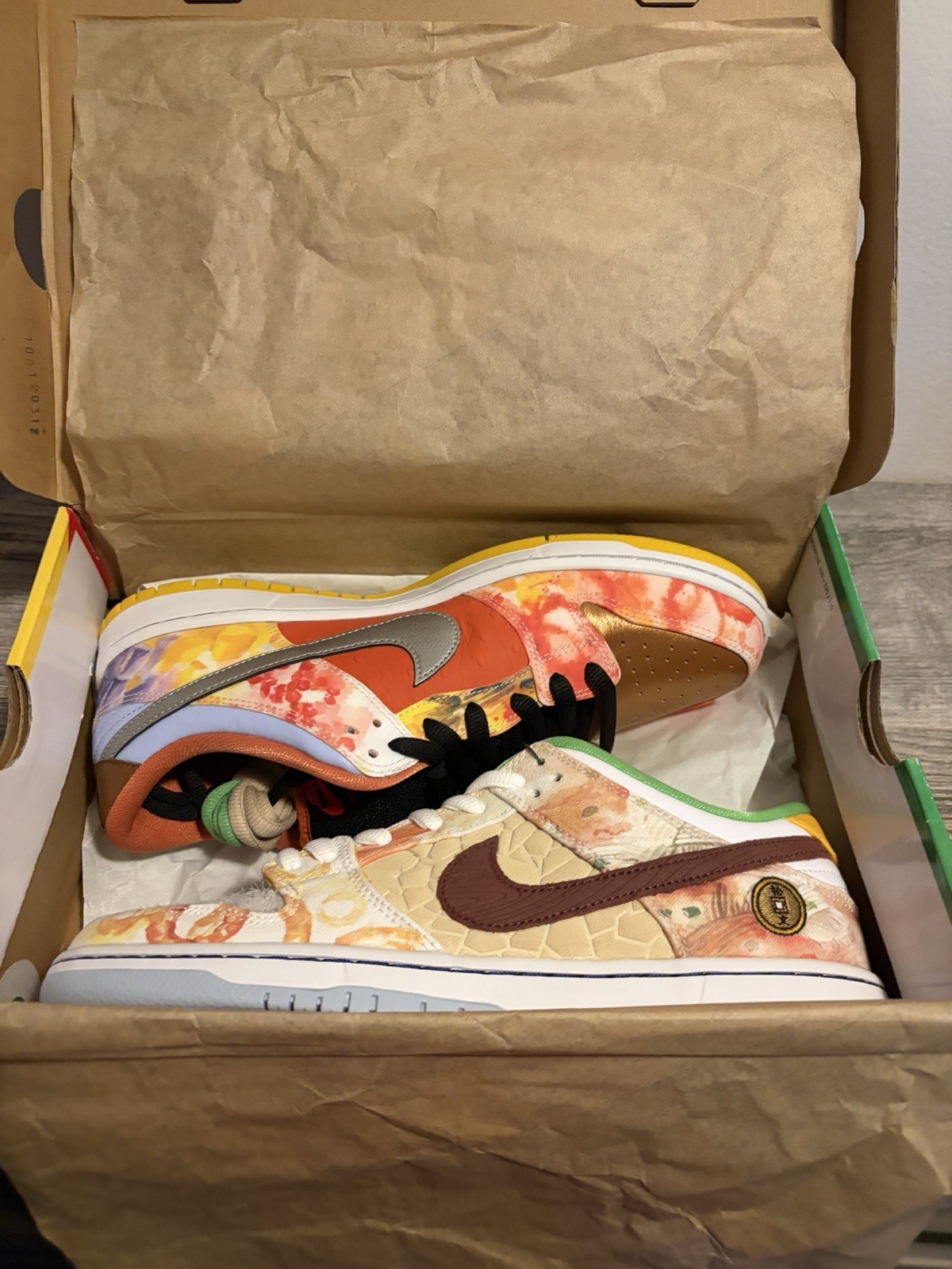 Nike SB Dunk Low Pro QS Metallic Copper Multi-Color Skate Shoes US 11