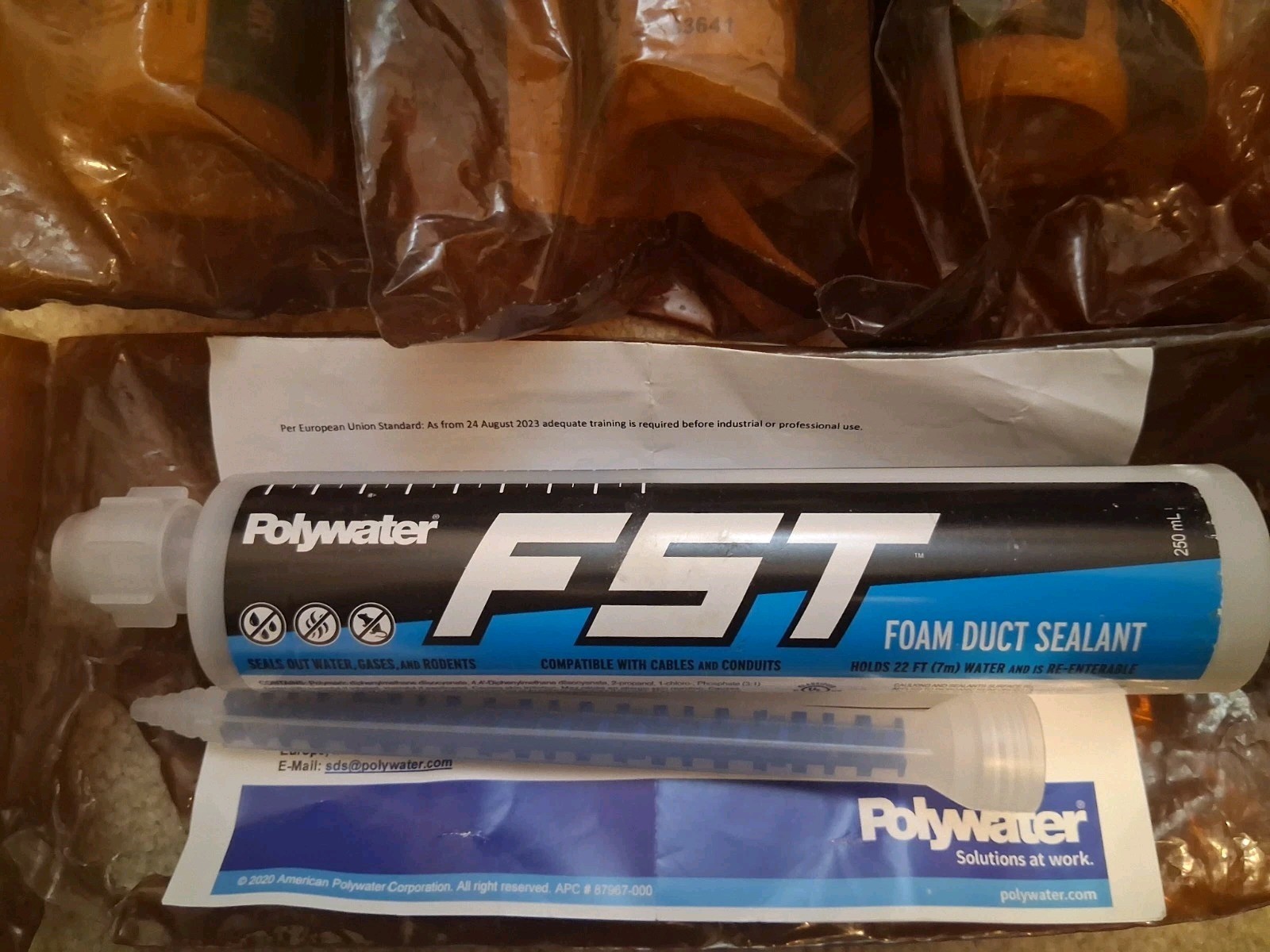  Polywater  FST- 250 Conduit/Duct Foam Sealant