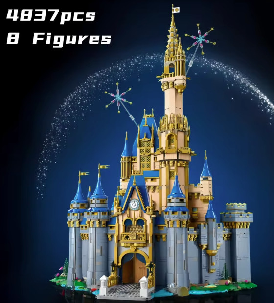 Alt of New Disney Castle 71040 with 4080 pcs.| Generic Bricks STOCKED IN US
