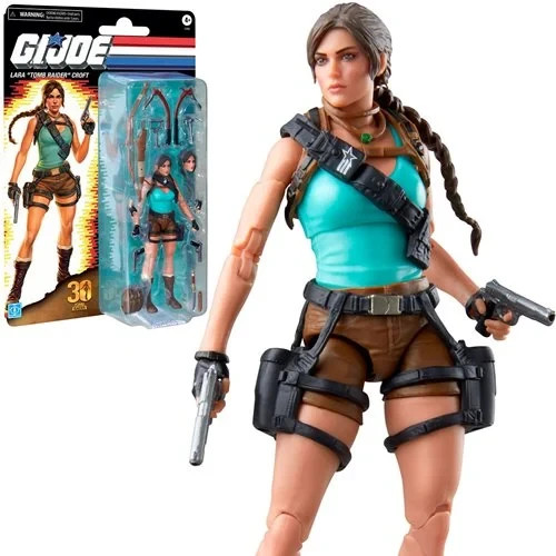 G.I. Joe Classified Lara Croft TOMB RAIDER Retro card Presale SDCC 2026