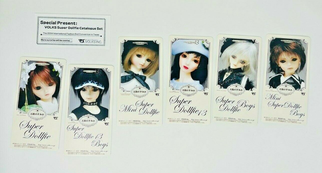 Volks Super Dollfie 6 Catalogue Set 2004 International Fashion Doll Convention