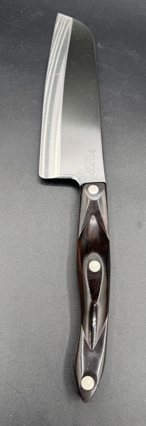 Cutco 1766 KQ 7” Santoku Knife Classic Brown Handle USA Cutco 1766 KQ 7” Santoku Knife Classic Brown Handle USA