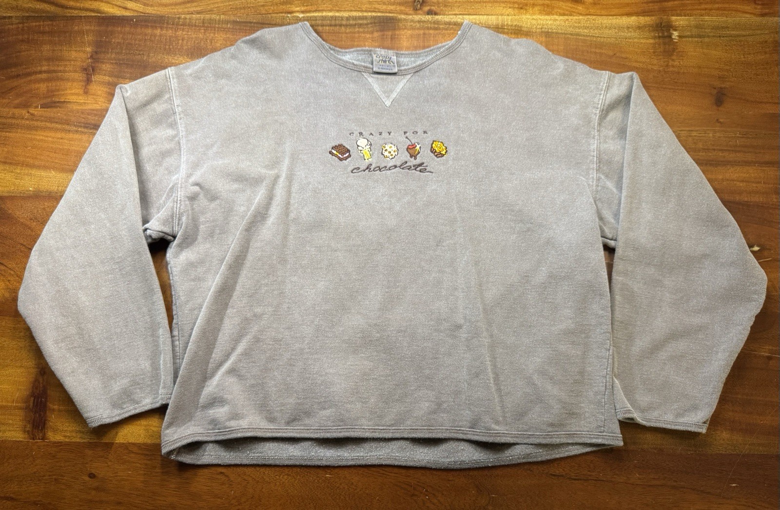 Vintage Crazy Shirts Hawaii Chocolate Dyed Sweatshirt XS Brown Embroidered USA Vintage Crazy Shirts Hawaii Chocolate Dyed Sweatshirt XS Brown Embroidered USA