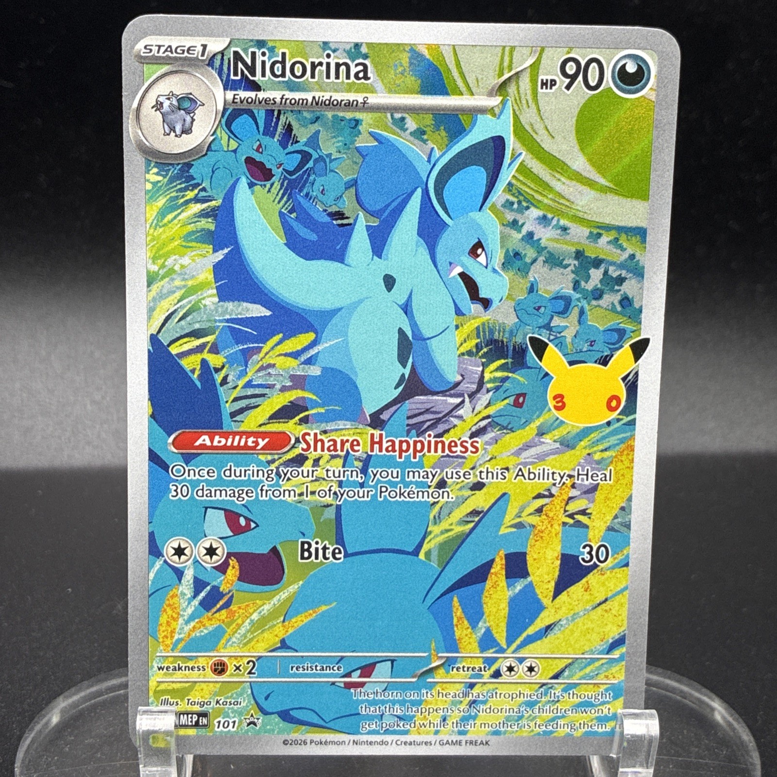 Nidorina - 101 (30th Celebration) 101 Me: Mega Evolution Promo Holo 2026 (LP)